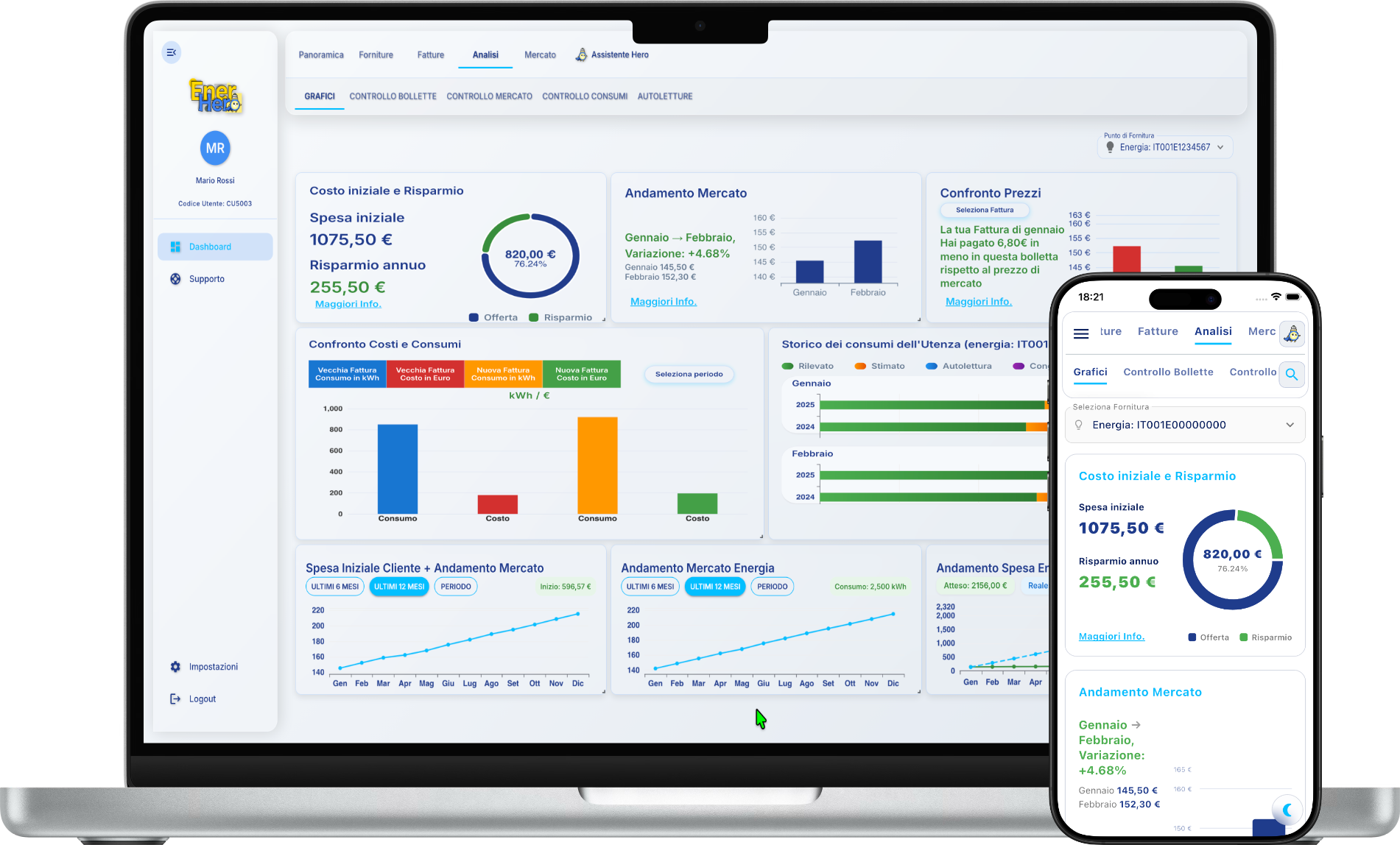 Controllo totale, tutto l'anno - software EnerHero