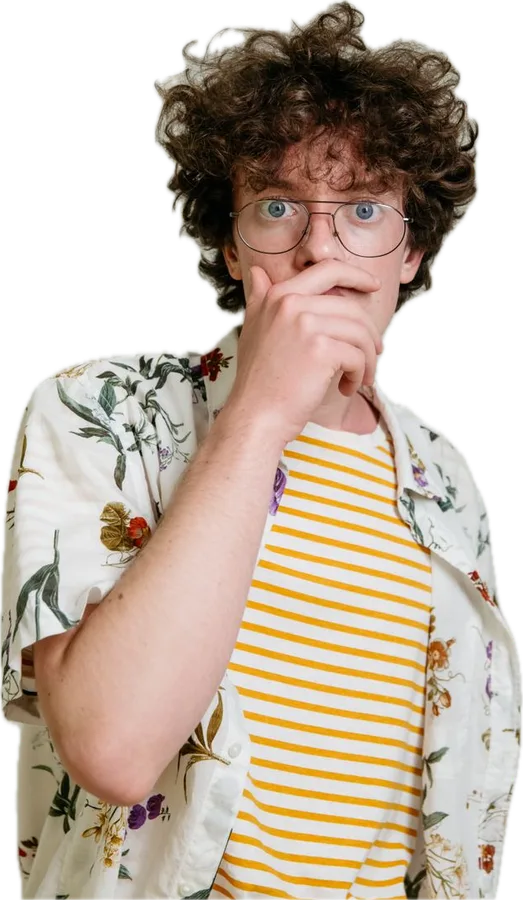 Un ragazzo perplesso, indeciso